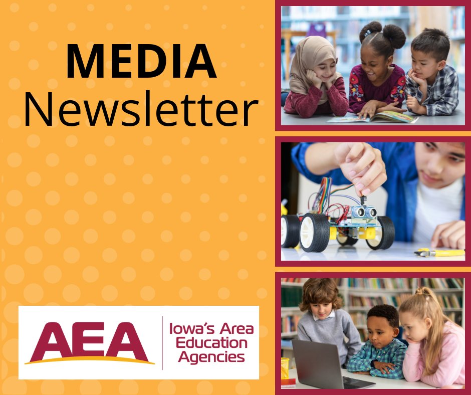 Check out the Media Quarterly Newsletter for information on the awesome resources provided by Iowa's AEAs and how to integrate them into your classroom! bit.ly/3YcEVpU