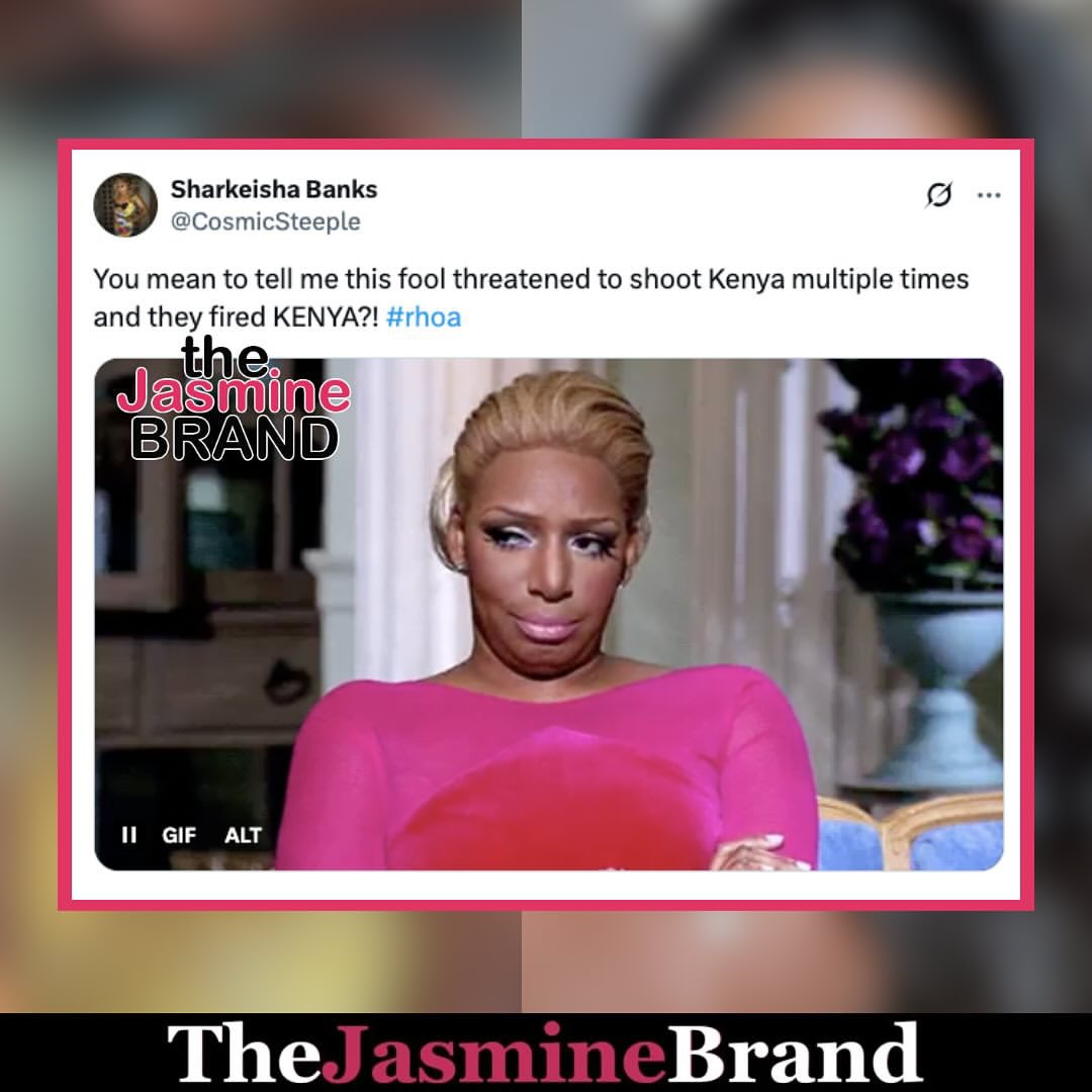 thejasminebrand's tweet photo. #KenyaMoore is receiving love not only from fans but also from a fellow Bravo star. 🧡🍑

Following last night’s ‘#RHOA’ episode, which saw Kenya on the receiving end of gun threats from newbie #BritEady, many took to X to speak out on Kenya’s behalf.#TJBReacts 🫣👀 https://t.co/tgOyMHFATS