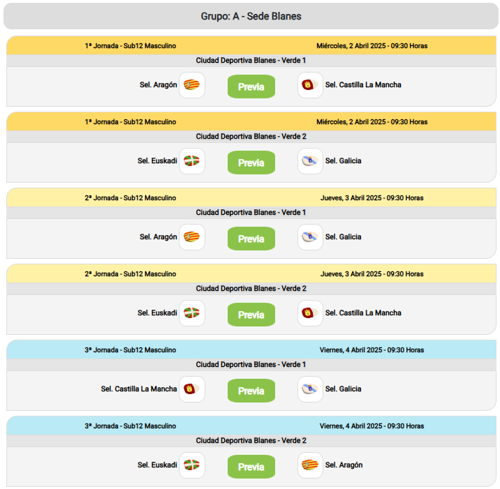 🗣️ Marcos, Tomás, Raúl (Infantil) Richi y Fer (Alevín) inician su concentración con las selecciones <a href="/FFCM_es/">FFCM</a> para la disputa del Campeonato de España 😍
Mañana viaje a Blanes y el miércoles empieza la competición⚽️
Rivales y horarios 👇
Mucha suerte chicos 🍀
ADN Moprisala Ⓜ️⚪🔵