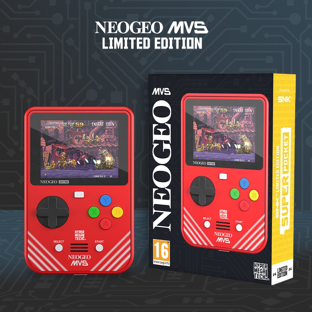 NEW SUPER POCKET LIMITED EDITION! The NEOGEO Limited Edition is in an MVS-inspired design. Limited to 3000 units and individually numbered!

EXCLUSIVE TO FUNSTOCK.CO.UK / FUNSTOCK.EU

£69.99 | €79.99
Coming June 2025, pre-order April 1 from 11am UK time.