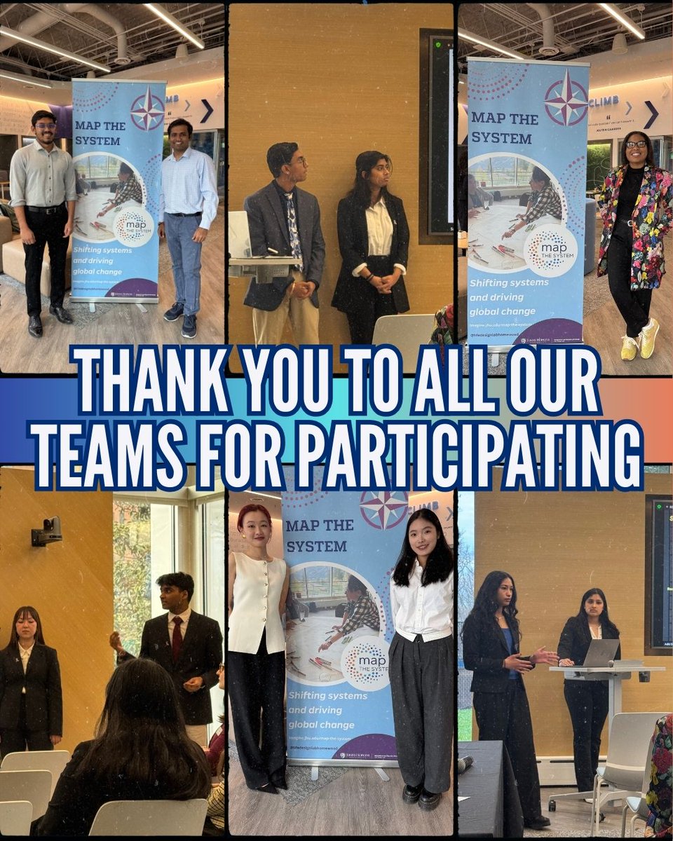 lifedesignjhu's tweet image. That’s a wrap on Map the System 2025 at JHU! 🎉✨  Huge congratulations to all the teams who took a deep dive into complex social challenges and showcased their systems-thinking skills. 💡🌍   #MapTheSystem #LifeDesignLab #JHU