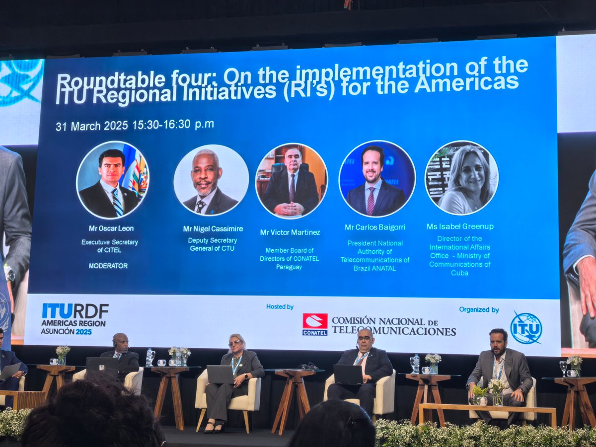 LaymiF's tweet photo. #Cuba presente en el Foro Regional de las Americas de la Unión Internacional de Telecomunicaciones, marco propicio para intercambiar sobre el impacto de las iniciativas para el desarrollo de una conectividad significativa. https://t.co/ZNRaACfzyk