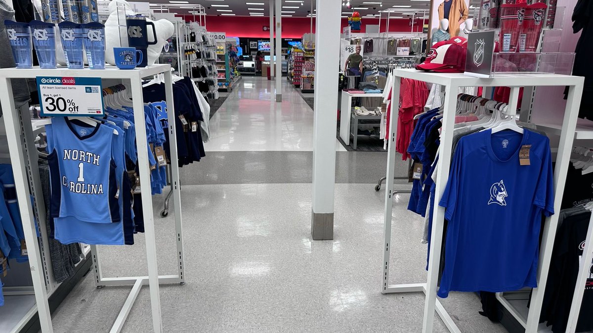 Discount prices for discount programs. Even the Targets in North Carolina know it’s Duke > UNC