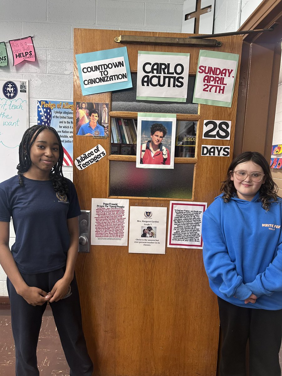 Margaret Gardini (@mgardini4) on Twitter photo St. Eugene students are excited to count down the days until Carlo Acutis is canonized a saint. <a href="/SESYonkers/">St. Eugene School</a> <a href="/CWCatholicSchls/">CW Catholic Schools</a> <a href="/DrNoelleBeale/">Noelle Beale, PhD</a> <a href="/ArchNYCathID/">Linda Dougherty</a> <a href="/ArchNY_Schools/">NY Catholic Schools</a> St. Eugene students are excited to count down the days until Carlo Acutis is canonized a saint. <a href="/SESYonkers/">St. Eugene School</a> <a href="/CWCatholicSchls/">CW Catholic Schools</a> <a href="/DrNoelleBeale/">Noelle Beale, PhD</a> <a href="/ArchNYCathID/">Linda Dougherty</a> <a href="/ArchNY_Schools/">NY Catholic Schools</a>