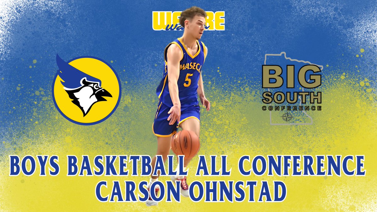 Congratulations Carson!  He was named to the 2024-2025 #BigSouth Conference All Conference Boys Basketball Team! #WeAreWaseca
