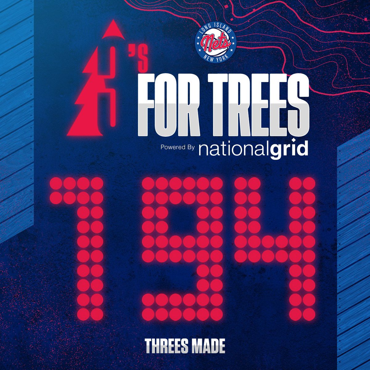 Long Island Nets (@longislandnets) on Twitter photo Every three-pointer fuels a greener future! 🌳With 194 threes this season—52 in March alone—we made a lasting impact with <a href="/nationalgrid/">National Grid</a> , one bucket at a time. 🏀The season may be over, but our commitment to sustainability continues! 🤝 Every three-pointer fuels a greener future! 🌳With 194 threes this season—52 in March alone—we made a lasting impact with <a href="/nationalgrid/">National Grid</a> , one bucket at a time. 🏀The season may be over, but our commitment to sustainability continues! 🤝