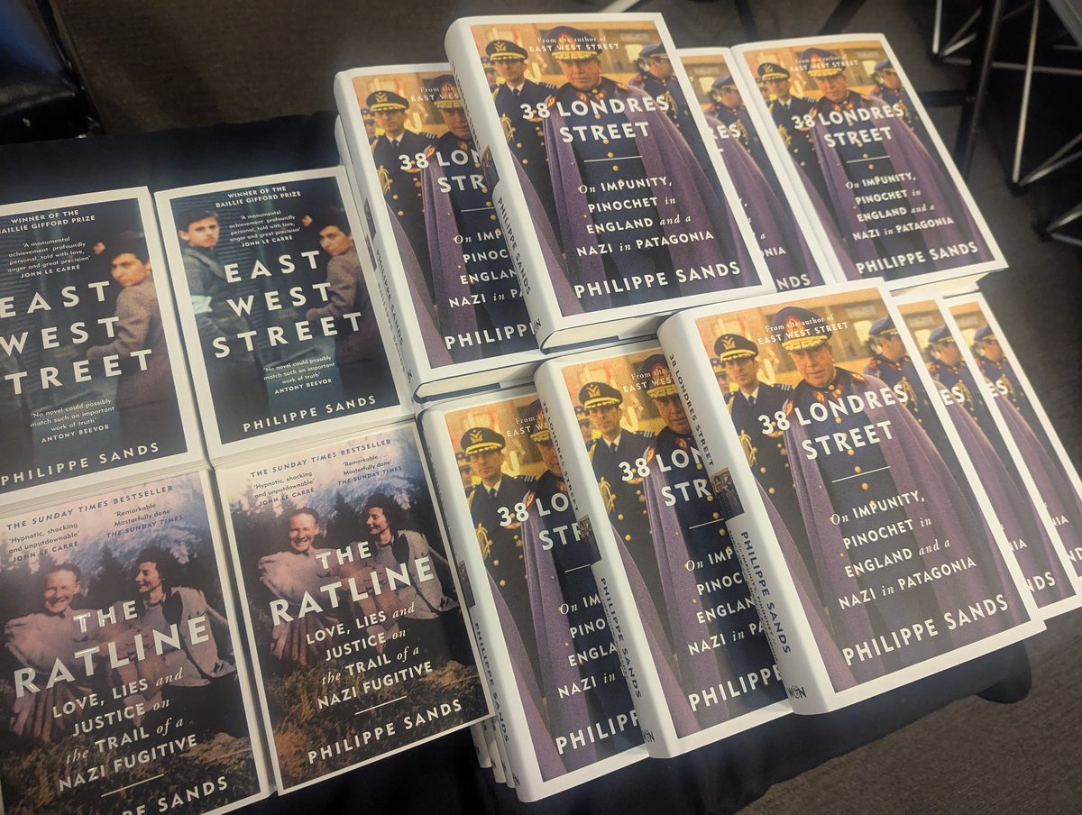 Dave N (@skif45) on Twitter photo If you get a chance to see Philippe Sands talk about his meticulously researched books (tonight in conversation with Nick Harkaway <a href="/WaterstonesPicc/">Waterstones Piccadilly, London</a>), take it. Every time, he'll tell me something that makes my jaw hit the floor. Can't wait to get stuck into '38 Londres Street'. If you get a chance to see Philippe Sands talk about his meticulously researched books (tonight in conversation with Nick Harkaway <a href="/WaterstonesPicc/">Waterstones Piccadilly, London</a>), take it. Every time, he'll tell me something that makes my jaw hit the floor. Can't wait to get stuck into '38 Londres Street'.