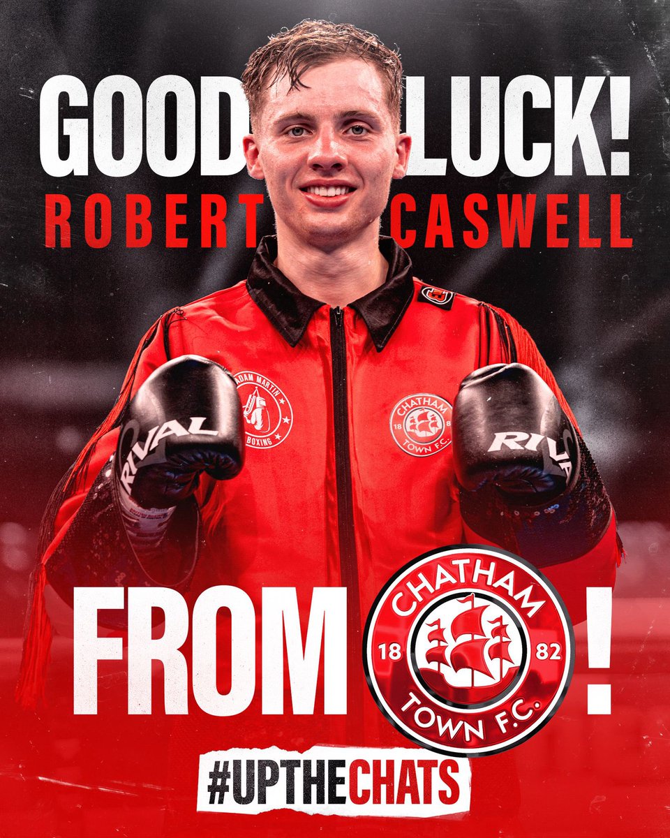 IT’S FIGHT WEEK! 🥊

Wishing the best of luck to local Boxer, <a href="/RobCaswell1/">Robert Caswell</a>, who is back in action this weekend! 🤛

You’ve got the Chats support! 🙌