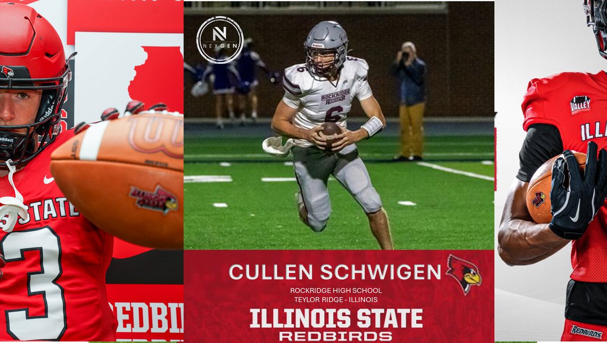 Keith Smilie (@nexgenscouting) on Twitter photo NexGen recruit visit..
📍Illinois State University <a href="/RedbirdFB/">Illinois State Football</a> <a href="/Coach_NMurray/">Nicholas Murray</a>
Thursday, April 3rd
⏩2027 QB Cullen Schwigen <a href="/cullenschwigen/">@CullenSchwigen</a>
Rockridge HS <a href="/RockridgeFootb1/">Rockridge Football</a>
Taylor Ridge (IL) NexGen recruit visit..
📍Illinois State University <a href="/RedbirdFB/">Illinois State Football</a> <a href="/Coach_NMurray/">Nicholas Murray</a>
Thursday, April 3rd
⏩2027 QB Cullen Schwigen <a href="/cullenschwigen/">@CullenSchwigen</a>
Rockridge HS <a href="/RockridgeFootb1/">Rockridge Football</a>
Taylor Ridge (IL)