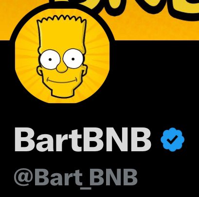 What’s that blue thing on $Bart X account ??

#bartsimpson #bartbnb #bart $bart