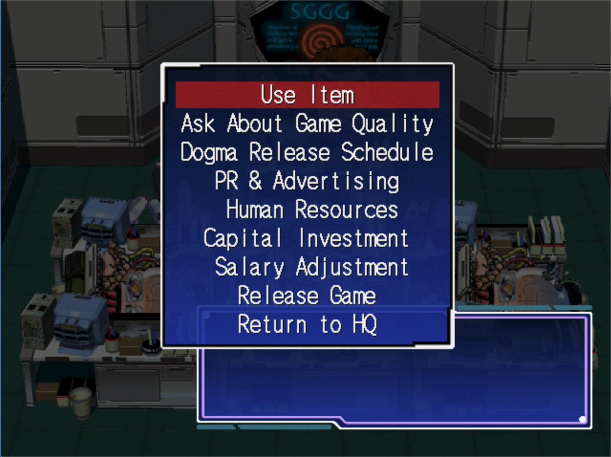 ExxistanceDC's tweet image. One of the most challenging areas in Segagaga for English speakers is the game dev area (“SIMEVT”). Tons of menus, sub-menus, plus notifications happening.
Spending a lot of time debugging this one…
…but it’s finally starting to make sense.