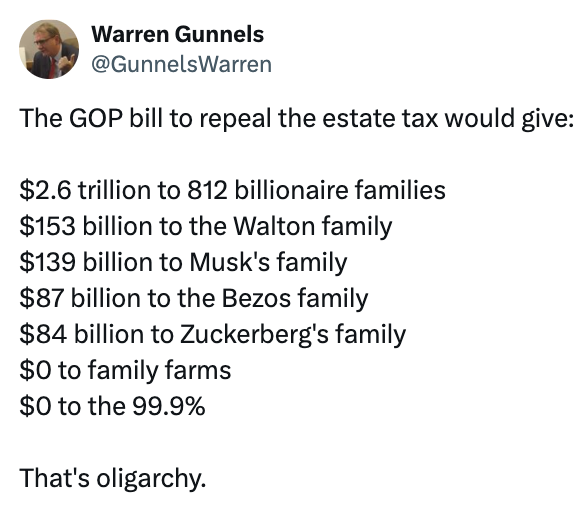 RBReich's tweet image. The "party of the working class" in action, folks.