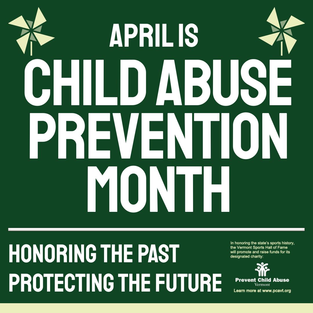 VTSportsHallofFame (@vtfame) on Twitter photo ๐ผ April is Child Abuse Prevention Month! ๐ผ
The VT Sports Hall of Fame is proud to partner with <a href="/pcavt/">PCA Vermont</a>. Proceeds from our April 26 Dinner will support their mission to protect Vermontโs children & families.
Learn more: vermontsportshall.com/dinnerinfo.html
#ChildAbusePreventionMonth #VTSHOF ๐ผ April is Child Abuse Prevention Month! ๐ผ
The VT Sports Hall of Fame is proud to partner with <a href="/pcavt/">PCA Vermont</a>. Proceeds from our April 26 Dinner will support their mission to protect Vermontโs children & families.
Learn more: vermontsportshall.com/dinnerinfo.html
#ChildAbusePreventionMonth #VTSHOF