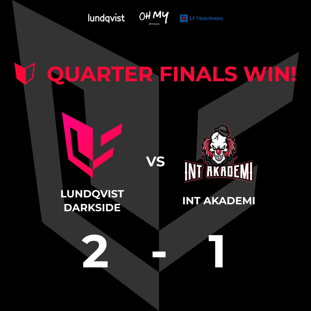 🔴2-1 WIN IN QUARTER FINALS FOR DARKSIDE!🔴

Ignoring the warmup game, we completely smurfed this series! #LDSWIN

Big shoutout to Cronan for subbing in an smurfing in both of our wins tonight!