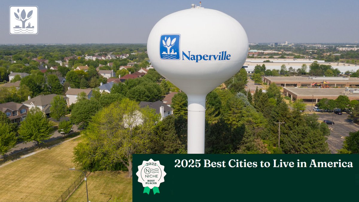 1 of 2: Niche ranked Naperville the Best City to Live in America for the second year in a row! For the last five years, Naperville was also named the Best City to Raise a Family in America and the City with the Best Public Schools in America.