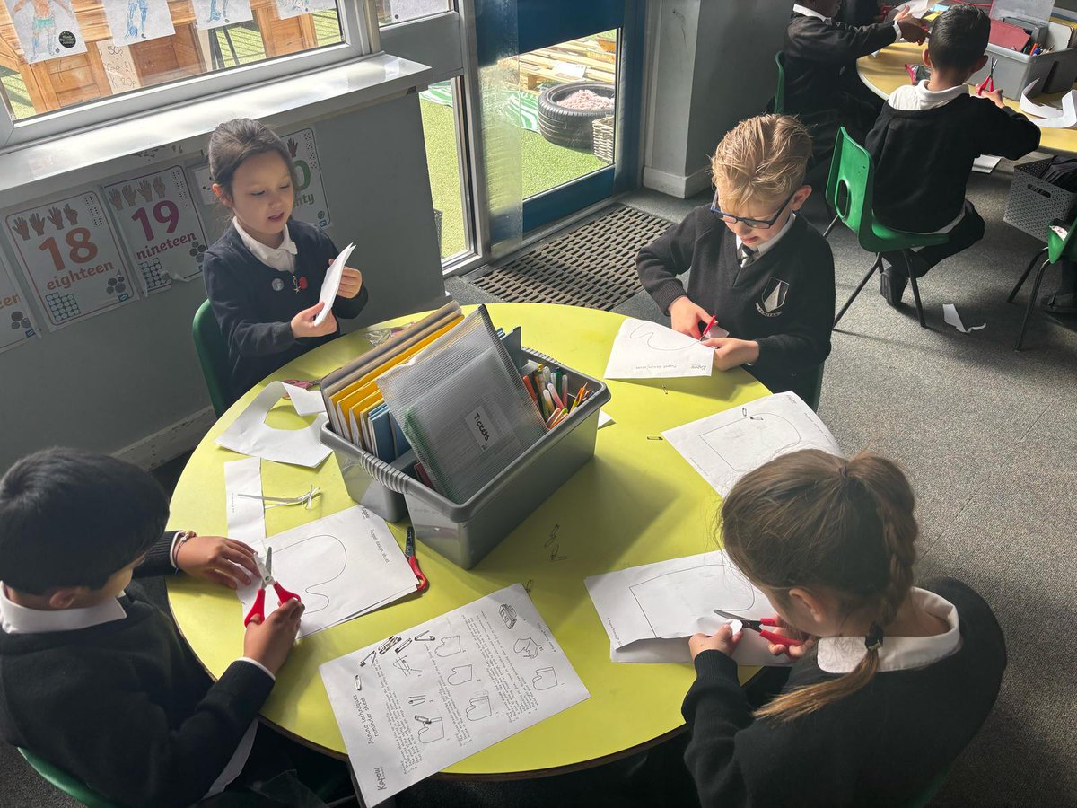 SCOSDominic's tweet photo. We have been beginning to create our hand puppets! We practised using safety pins and put our cutting skills into practise! #StCathsArt https://t.co/FkQ9j2EoeC