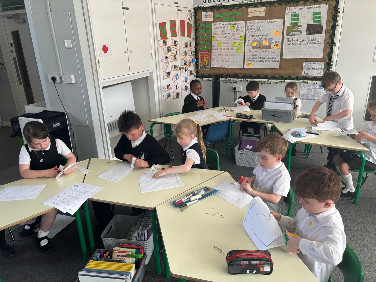 SCOSDominic's tweet photo. We have been beginning to create our hand puppets! We practised using safety pins and put our cutting skills into practise! #StCathsArt https://t.co/FkQ9j2EoeC