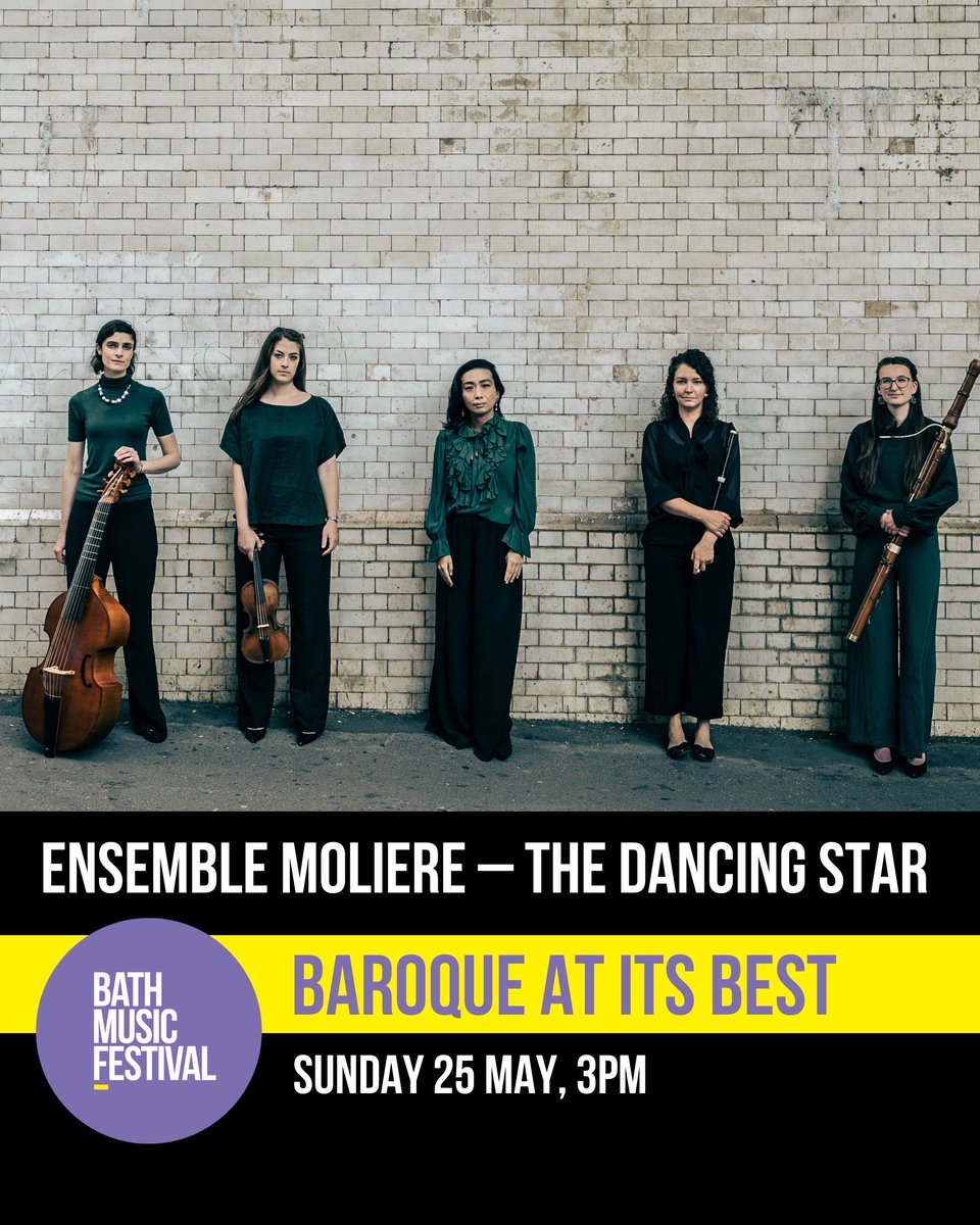 Bath Music Festival (@bathmusicfest) on Twitter photo Ensemble Molière, a brilliant period ensemble bring a delectable programme of dance music by Handel and Rameau.
The juxtaposition of German and French high baroque music with a bit of Italian music thrown in for good measure.
Sun 25 May
bathfestivals.org.uk/the-bath-festi… <a href="/ensemblemoliere/">Ensemble Molière</a> Ensemble Molière, a brilliant period ensemble bring a delectable programme of dance music by Handel and Rameau.
The juxtaposition of German and French high baroque music with a bit of Italian music thrown in for good measure.
Sun 25 May
bathfestivals.org.uk/the-bath-festi… <a href="/ensemblemoliere/">Ensemble Molière</a>