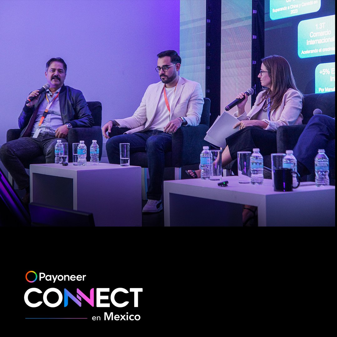 Más de 100 empresarios se reunieron en CDMX para debatir cómo México impulsa el crecimiento global.

💡 Claves para la expansión, historias de éxito y estrategias financieras marcaron la primera edición de Payoneer Connect México.

🙌 Gracias por ser parte.