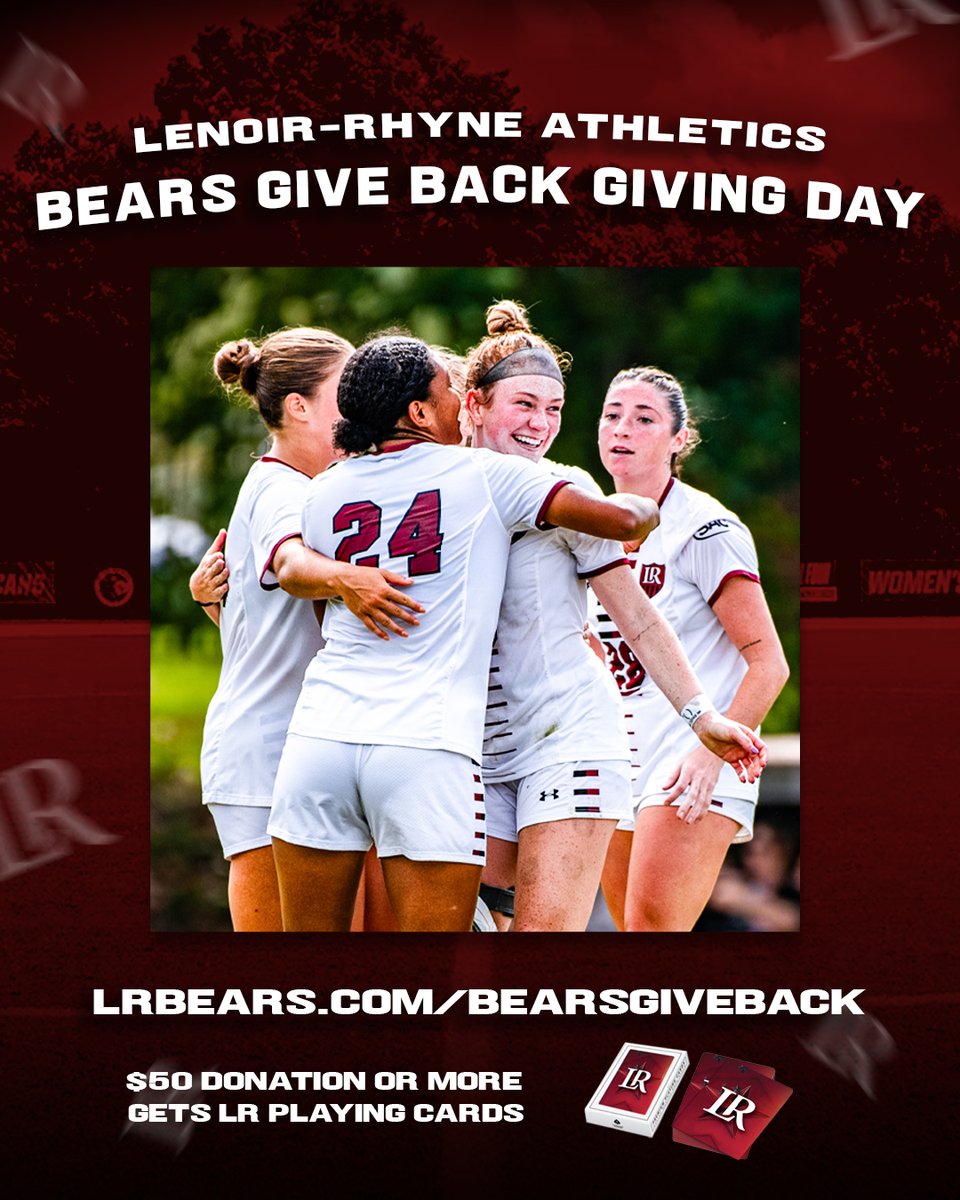 Bears Give Back Giving Day is still happening! Help us make a big impact by making a gift of any amount at lrbears.com/bearsgiveback.   

🐻

#GOBEARS | #BetweenTheBricks