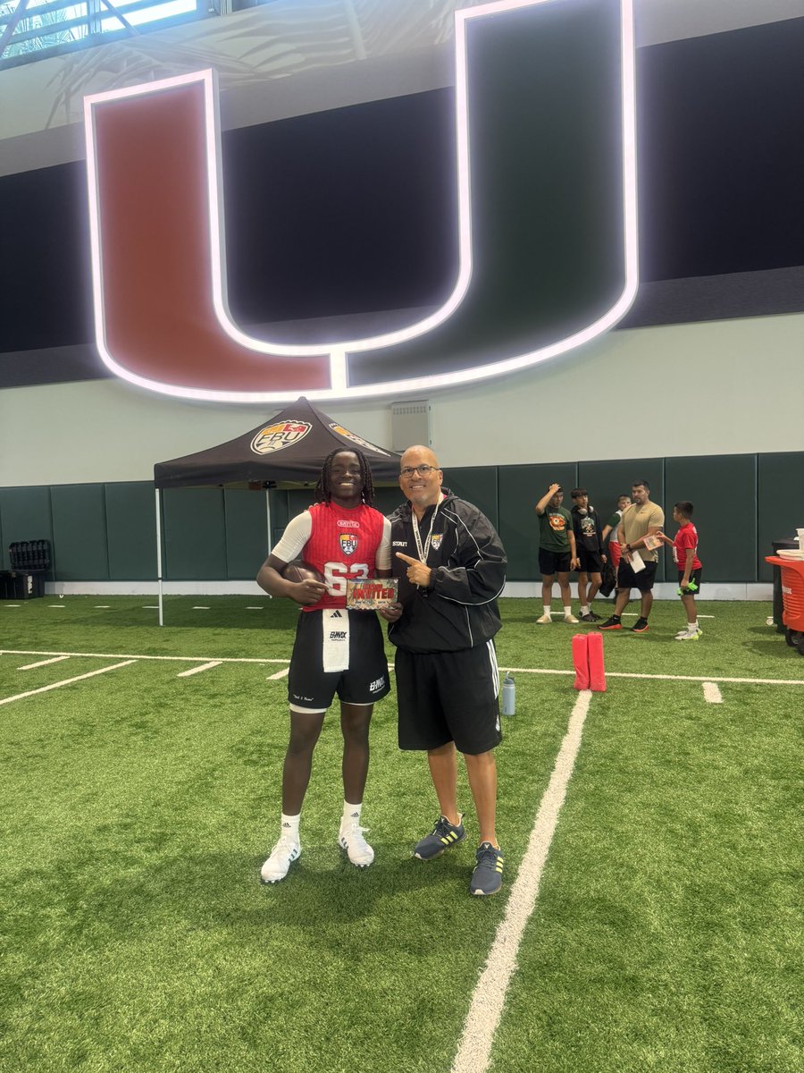 Bmax_thedux's tweet image. Thanks @FBUcamp for an Amazing camp at the University of Miami! I was named to the All Camp Team, I Received an Invite to  FBU Top Gun and I was selected for the FBU 2025 Freshman All-American Game Watchlist! #🧱by🧱 #GodFamilyEducationSports #Blessed