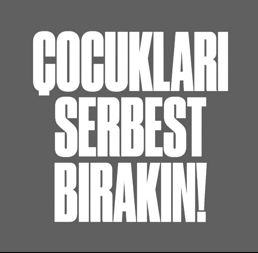 Ülkemizin umudu,yarınları #CocuklarımızıSerbestBırakın