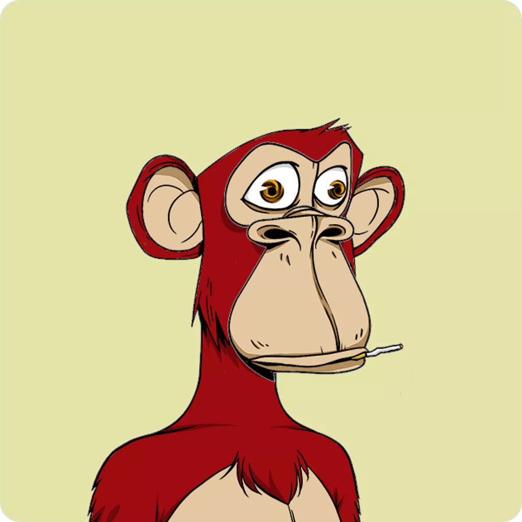 WE DID IT!
3 years ago I first learned about NFTs.

Bored Ape Yacht Club was the pinnacle, but they were out of reach. Hopefully one day I thought...

Over this weekend, that changed.

I am now the proud owner of one! 4T, red fur, with hypnotized eyes. Things coming 👀