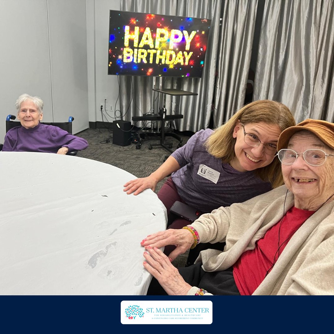 stmarthactr's tweet photo. 🎉🎂 Birthday Celebrations at St. Martha Center! Our residents had a fantastic time at our Happy Birthday Social, filled with joy, laughter, and sweet treats! 🥳💐✨

#HappyBirthday #CelebrationTime #MakingMemories #SweetMoments #BirthdayJoy https://t.co/4luZtIWTvz