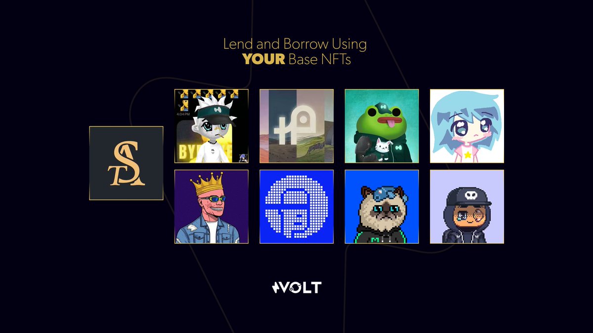 NFT LENDING ON BASE IS NOW LIVE ⚡️

You can now lend against some of the most iconic collections on <a href="/base/">Base</a>, including:

🦍 The Ape Society
🌸 Onchain Gaias
🐸 KARU
😼 Miggles
👑 Base Gods
🎨 Based Punks
👀 Kemonokaki
🎭 Hypio
💥 Based Fellas

Set your terms. Earn your yield. Stay