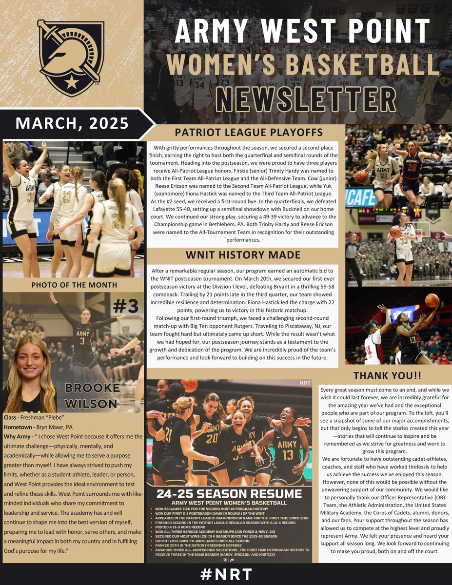 Read about our busy March playing in the postseason! 📝

#NRT