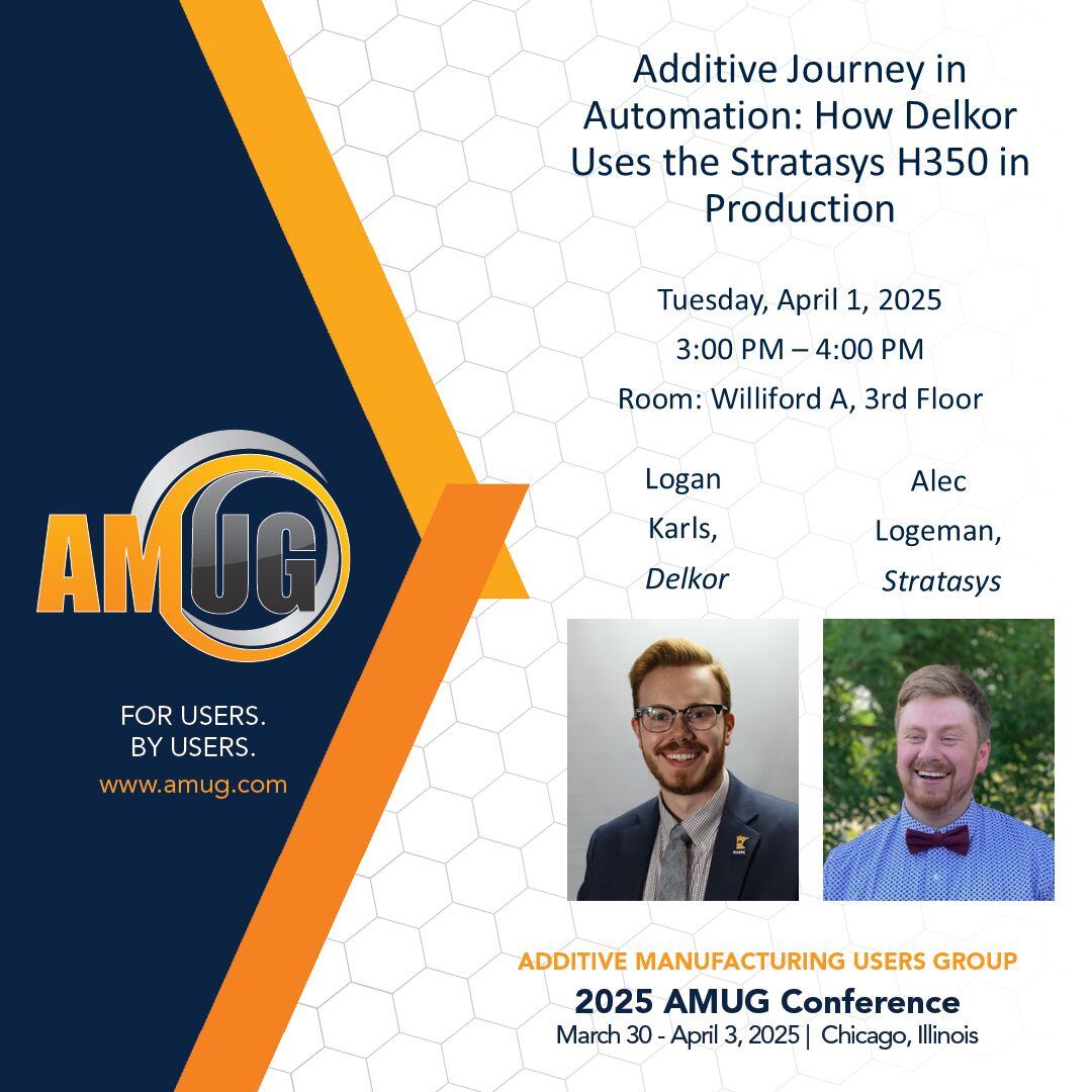 DelkorSystems's tweet photo. #AMUG2025 attendees - don't miss tomorrow's session with Logan and Alec! Add it to your online planner today! https://t.co/HWj62zqHpu