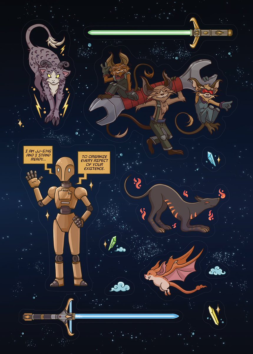 yala (@yalakiart) on Twitter photo Sticker sheet done for the <a href="/SW_THR_Fanzine/">Starlight: A High Republic Phase 1 fanzine</a>
You can get this & more THR character stickers over here: thrzine.bigcartel.com/product/sticke… Sticker sheet done for the <a href="/SW_THR_Fanzine/">Starlight: A High Republic Phase 1 fanzine</a>
You can get this & more THR character stickers over here: thrzine.bigcartel.com/product/sticke…