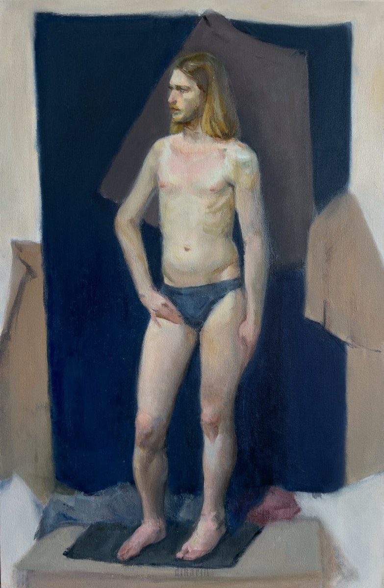 ddikarin's tweet photo. Oil painting 
Academic study https://t.co/y3eiiRe79J
