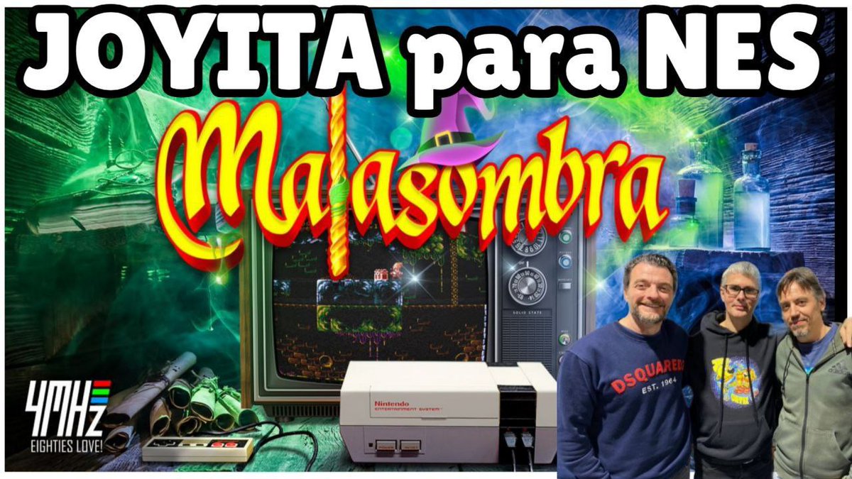 Javi Ortiz EL SPECTRUMERO (@tbrazil_speccy) on Twitter photo Mañana, a las 20 h, regresa al canal <a href="/4mhz_es/">4MHz.es</a> pero viene con un juegazo de NES en mano: Hablaremos de su MALASOMBRA en DIRECTO en 👉youtube.com/watch?v=jvNWKV… Mañana, a las 20 h, regresa al canal <a href="/4mhz_es/">4MHz.es</a> pero viene con un juegazo de NES en mano: Hablaremos de su MALASOMBRA en DIRECTO en 👉youtube.com/watch?v=jvNWKV…