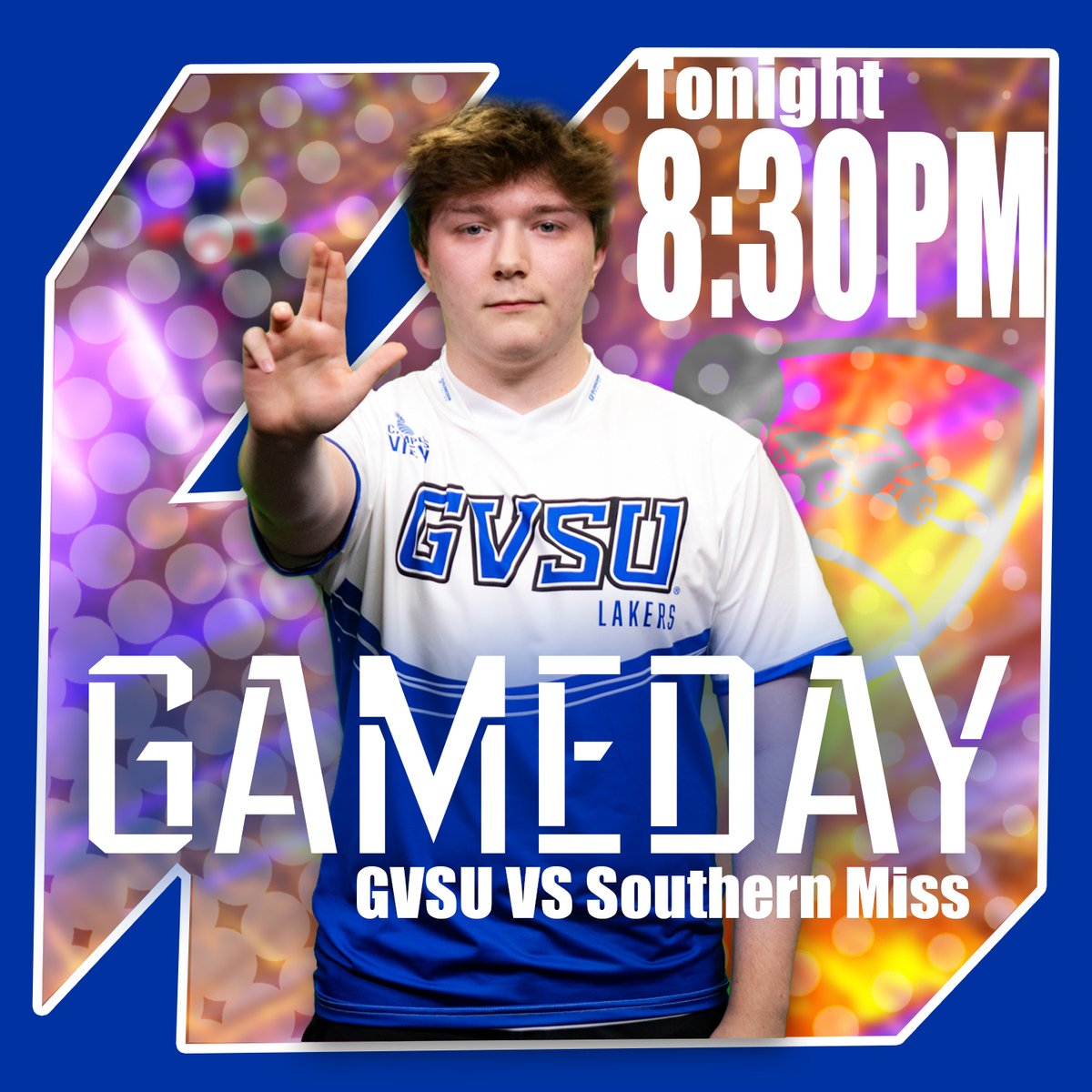 🚨 IT’S GAMEDAY, LAKERS! 🚨

Join us TONIGHT at 8:30 as our #RocketLeague Premier Team takes on Southern Miss