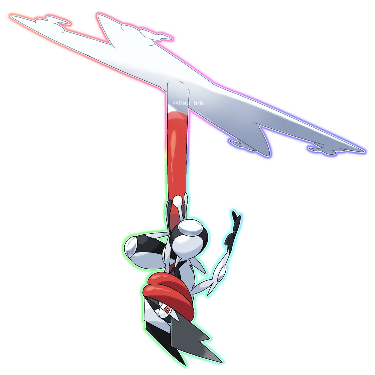 Red_brb's tweet image. Mega greninja concept art (I just changed the color of the eyelid) I'm very proud of my illustration!
#pokemon #PokemonArt #fakemon #PokemonZA #PLZA #greninja