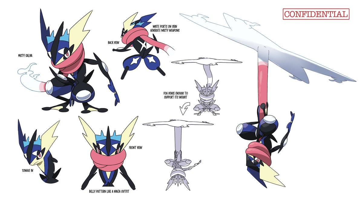 Red_brb's tweet image. Mega greninja concept art (I just changed the color of the eyelid) I'm very proud of my illustration!
#pokemon #PokemonArt #fakemon #PokemonZA #PLZA #greninja