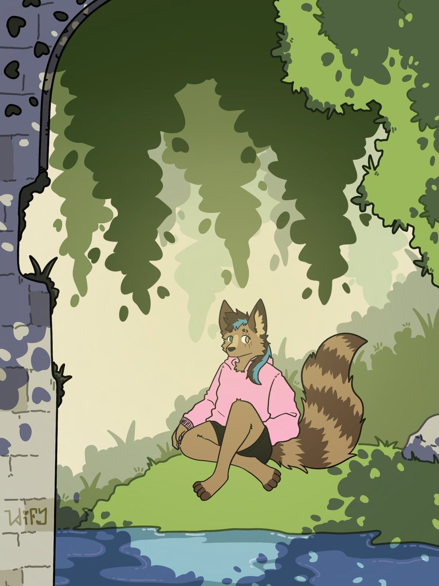 Two Spring ych made for <a href="/Ulfone_wolf/">Ulfoné</a> and <a href="/NyaNemesis_/">NyaNemesis ✨</a> ✨