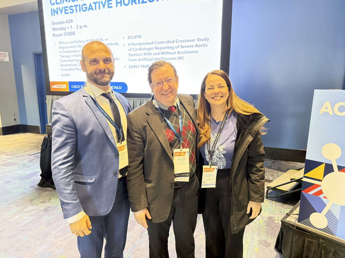 Imagem cardiovascular em peso no #ACC25! 🔬🔥 Honrada em compartilhar esse momento com Tiago Magalhães e <a href="/carlosrochitte/">rochitte</a>. Nosso @DIC_SBC bem representado no maior congresso de cardiologia dos EUA! #CardioImaging #NuclearCardiology