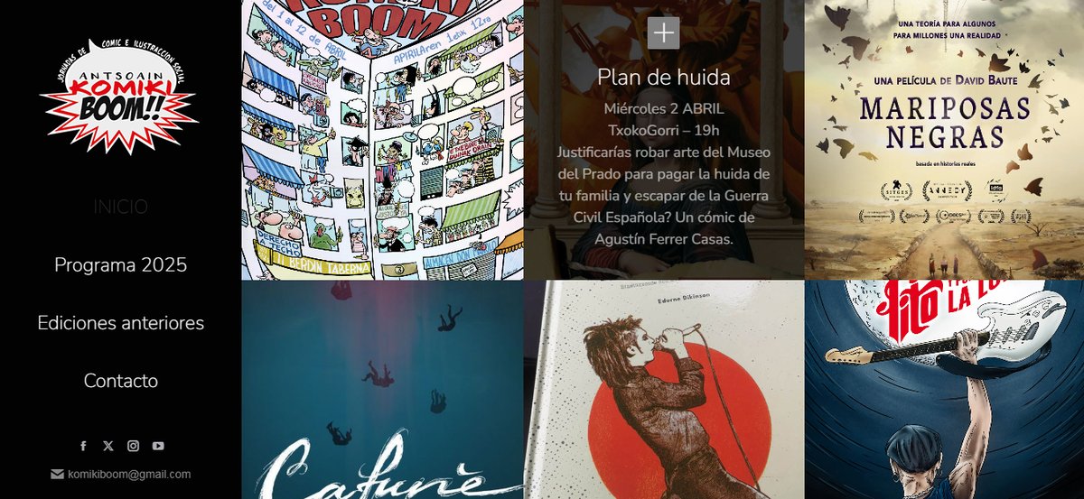 Este miércoles 2 de abril, a las 19 horas, dentro de la programación de las Antsoain <a href="/KomikiBooM/">Antsoain Komiki BooM!!!</a> 2025, en Txokogorri presentaré el #cómic "Plan de huida" de <a href="/grafitoed/">Grafito Editorial</a>
Entrada libre hasta petar el aforo. Así que asistan, asistan. Yo, de echo, voy a acudir.