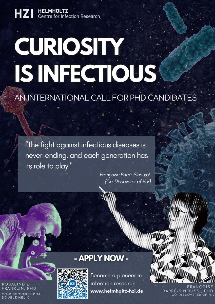 Milan Gerovac (@milan_gerovac) on Twitter photo CURIOUS ABOUT PHAGE BIOLOGY!?
CPIC lab at <a href="/Helmholtz_HZI/">Helmholtz-Zentrum für Infektionsforschung –inaktiv</a> is recruiting in the call
+++ CURIOSITY IS INFECTIOUS +++
helmholtz-hzi.de/en/career/job-…
Did you spot the phage? Please share! CURIOUS ABOUT PHAGE BIOLOGY!?
CPIC lab at <a href="/Helmholtz_HZI/">Helmholtz-Zentrum für Infektionsforschung –inaktiv</a> is recruiting in the call
+++ CURIOSITY IS INFECTIOUS +++
helmholtz-hzi.de/en/career/job-…
Did you spot the phage? Please share!