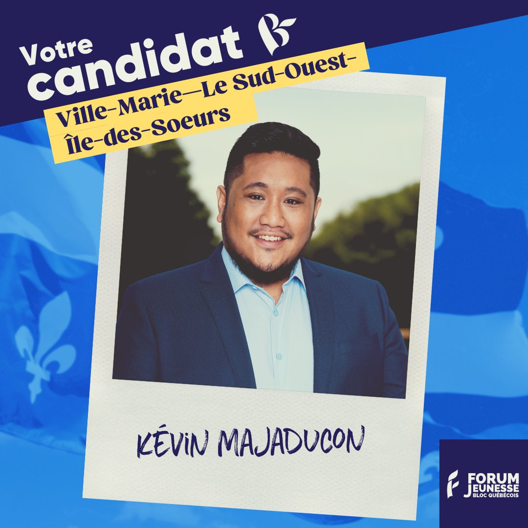 JeunesBQ's tweet image. I DÉVOILEMENT DES CANDIDATURES DE LA RELÈVE I
Nous vous présentons aujourd'hui une autre candidature jeune pour l'élection de 2025.
Kévin Majaducon, candidat de Ville-Marie-Le Sud-Ouest-Îles-des-Sœurs 🩵⚜️
Gardez l'œil ouvert pour la suite… 👀