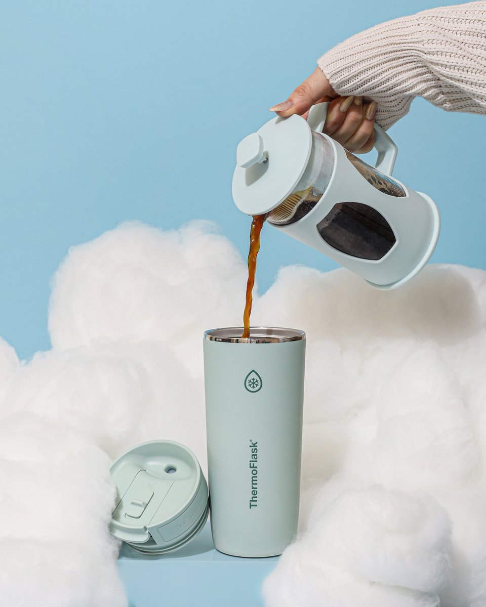 ThermoFlask_'s tweet photo. The 'Sip &amp; Lok' Leakproof Coffee Tumbler conveniently comes with the softest material coating, it'll make you feel like you're in the clouds. https://t.co/X336VMJl8O