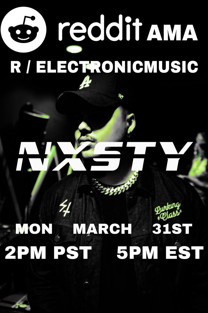 GOIN LIVE ON REDDIT FOR THIS Q&amp;A COME ASK ME ANYTHING! 

reddit.com/r/electronicmu…