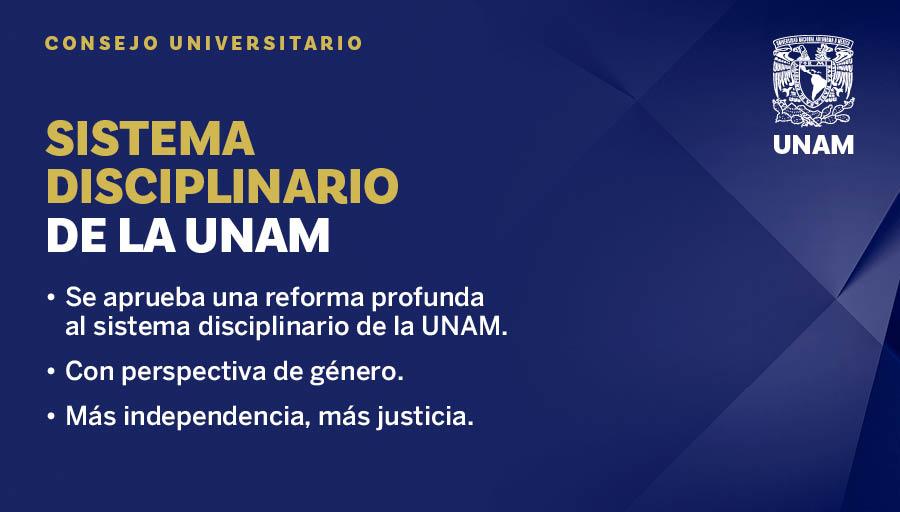 El #ConsejoUniversitarioUNAM aprobó una reforma disciplinaria que fortalece al Tribunal Universitario. Se profesionaliza su presidencia, se incorporan vocalías especializadas en género y se garantiza mayor independencia y seguridad jurídica.