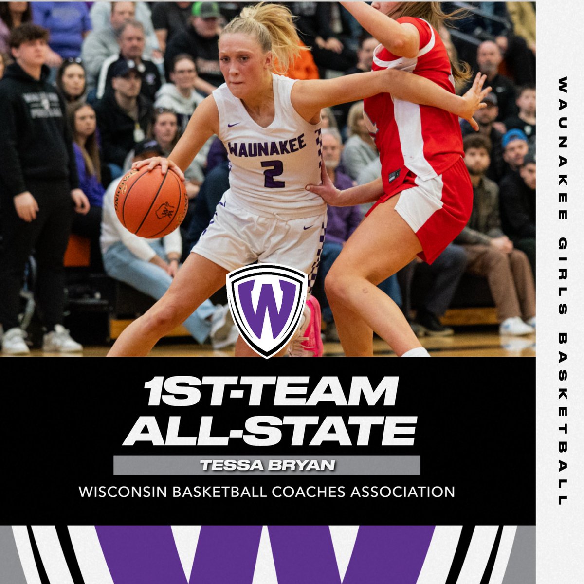Waunakee Girls Basketball (@waunakeehoops) on Twitter photo Congrats to <a href="/tessabryan0/">Tessa Bryan</a> for being named 1st Team All State by the WBCA!!! Another award for an incredible season by only a sophomore! #FAMILY #waunakeeway Congrats to <a href="/tessabryan0/">Tessa Bryan</a> for being named 1st Team All State by the WBCA!!! Another award for an incredible season by only a sophomore! #FAMILY #waunakeeway