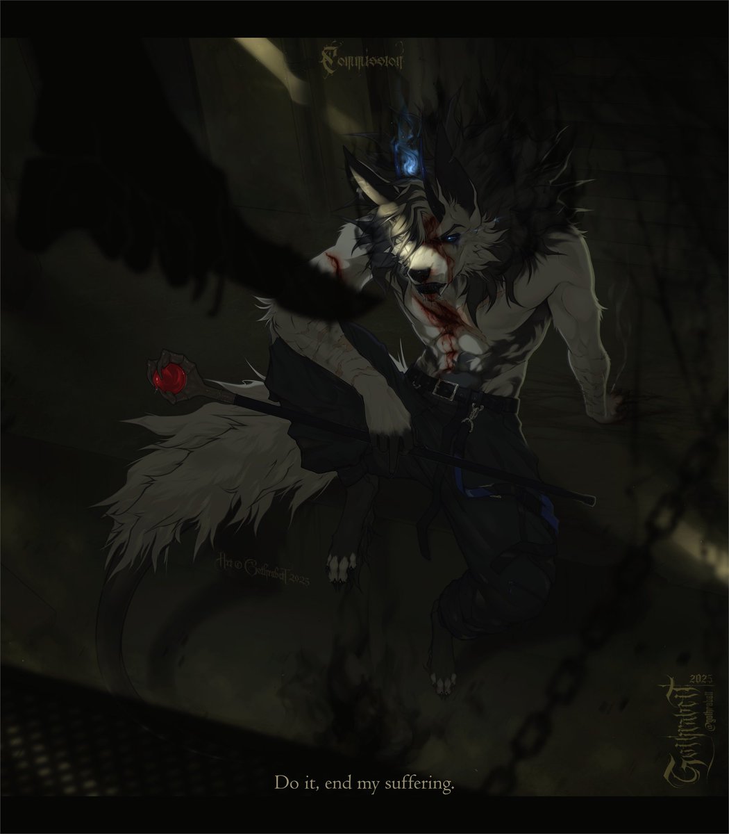 TW: Blood

₊✧. Full Body for <a href="/KibaCreations/">~Thᥱ hყρᥒo dᥲddყ~ (Kiba/Misery)</a> .✧₊

Thank you so much again!, I had a lot of fun experimenting with this piece hehe

#oc #furryfandom #furryart #anthroart