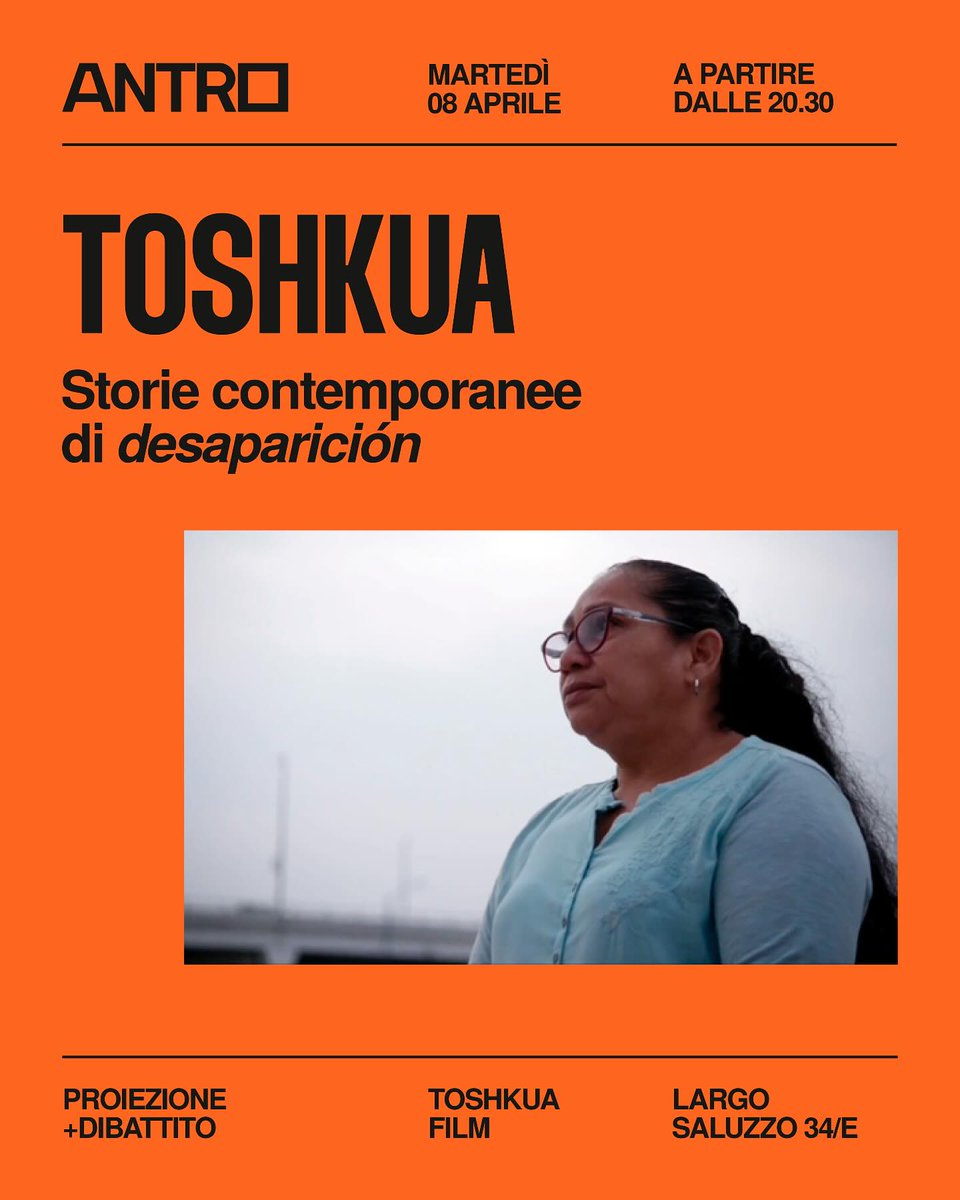 🎬Debate aperto con la presenza del regista Ludovic Bonleux e della cercatrice honduregna Mary Elizabeth Martínez Castro.
📆 Martedí 8 aprile ⏰ h20.30 - 23.00
📍 Antro. Largo Saluzzo 34/e, Turin, Italy