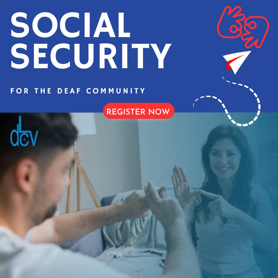 Check out our next IN-PERSON Social Security workshop presented in ASL on Saturday, May 3rd from 1- 3 pm at the disAbility Law Center of Virginia (1512 Willow Lawn Drive, Suite 100, Richmond, VA 23230). Register below!
loom.ly/kvihcN0
*Spots are limited to 20 people*