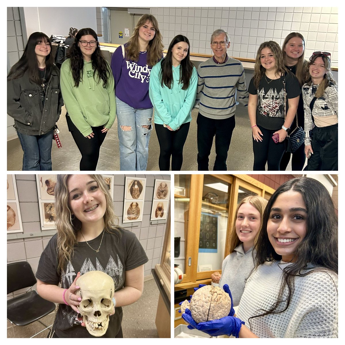 RossiPsycGlobal's tweet photo. On the road again… back to UB’s Brain Museum with a different group of @LancasterCSD AP Psych students. Thanks Dr. Chris Cohan for hosting us. The kids saw what Alzheimer’s, strokes, and tumors do to brain structures. @LCSDLHSPrinc @UBuffalo https://t.co/rTXYVcmlan